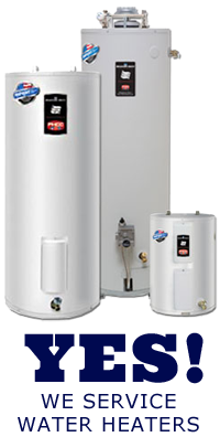 Yes! We service water heaters